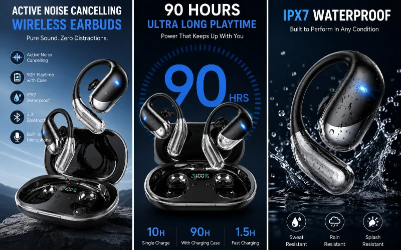 Best wireless earbuds with longest battery life 2026 – TechKK Store buying guide
